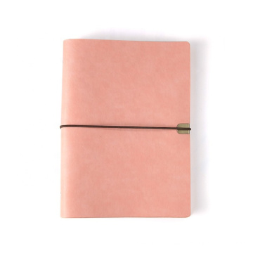 Revista 6 anillo Notebor Notebook En Summer Stock A5 A6 PU Colores de cuero para niñas Mini Bolso Amarillo Bolsa Verde Cubierta de regalo verde Negocio